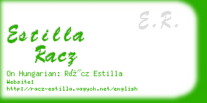 estilla racz business card